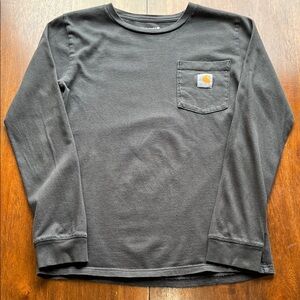 Carhartt Long Sleeve Pocket Shirt w/ back piece Size large (14-16)